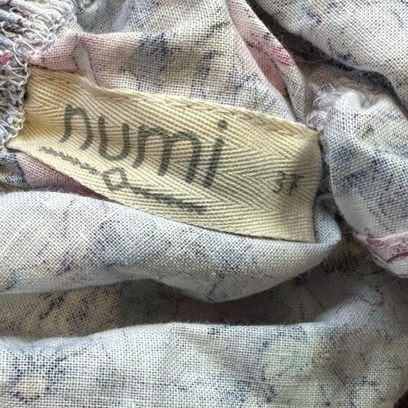 Numi Pink & Blue Floral Pinafore 3T - Picture 3 of 8